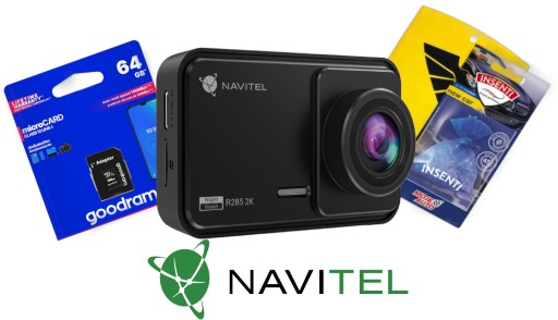 Автомобильный видеорегистратор Navitel R285 2K + карта 64Гб и бесплатный ароматизатор