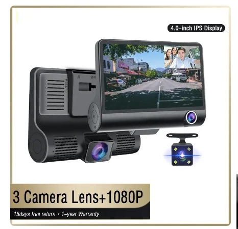 Автомобильный регистратор маршрута с 3 камерами ЖК-ЭКРАН для Uber Taxi