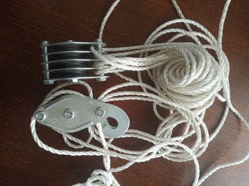 Тросовая снасть, шкив, лебедка, 300 кг, НЕМЕЦКИЙ