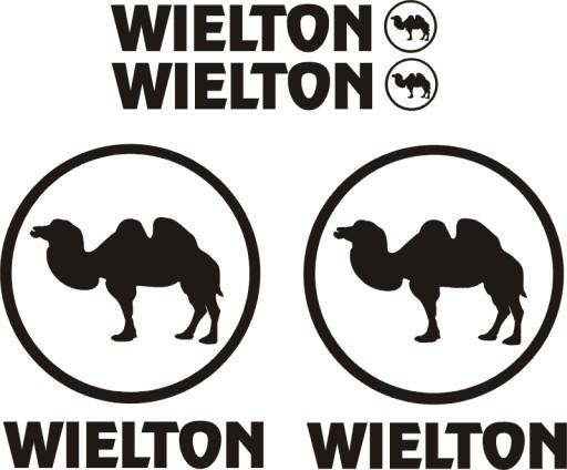 Wielton черные наклейки полуприцеп tir самосвал TX-2