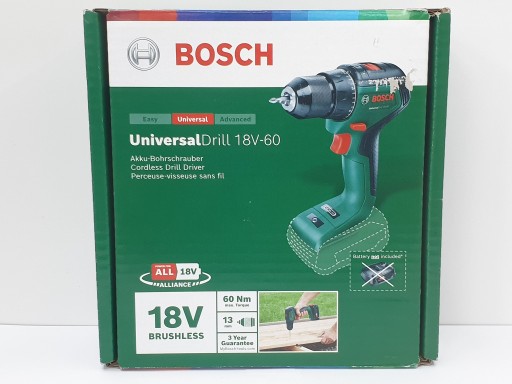 Дрель-шуруповерт BOSCH UniversalDrill 18V-60