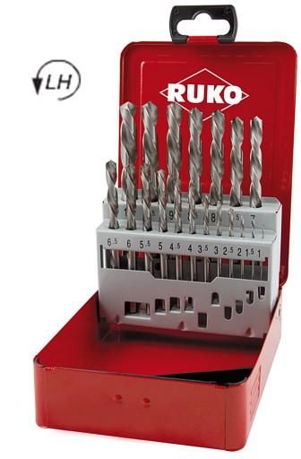 Свердла по металу 1,0-10,0 19 шт. HSS-G ЛІВЕ RUKO