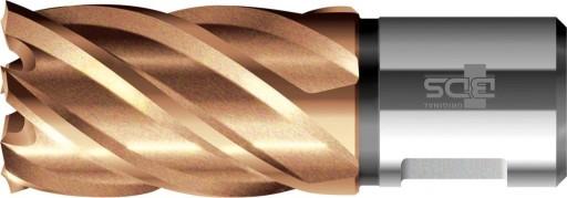 Короткое корончатое сверло KBK HSS, хвостовик Weldon 55/30 мм