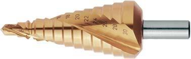 Универсальное ступенчатое сверло из быстрорежущей стали со спиральной канавкой.