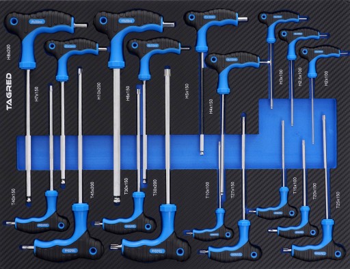 Вкладиш для інструментального візка Tagred TA19125, 18 елементів