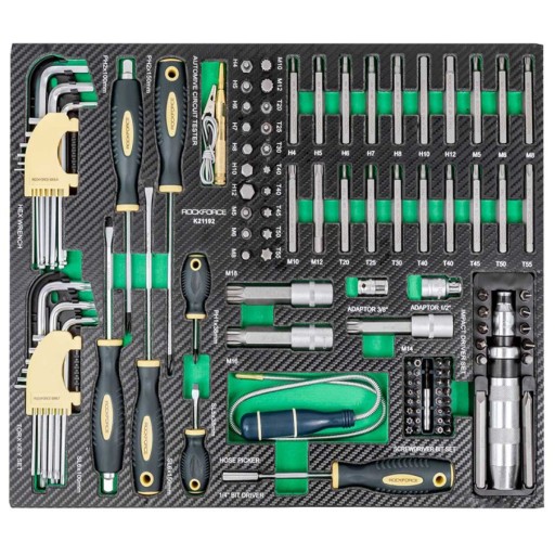 Вставка для тележки, биты Torx, 119 шт.