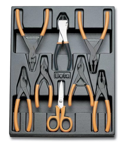 Жорсткий профільований вкладиш з набором 8 інструментів