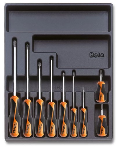 Жорстка профільована вставка з набором 9 викруток beta grip