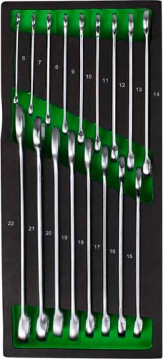 Візок вкладиш - ключі комбіновані 17 шт.