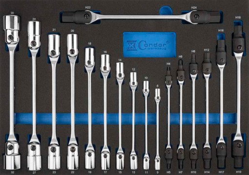 Вставка візка: шарнірні торцеві ключі