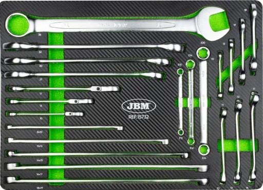 Візок-вкладиш ширина 520 мм, викрутки, гайкові ключі 20 шт.