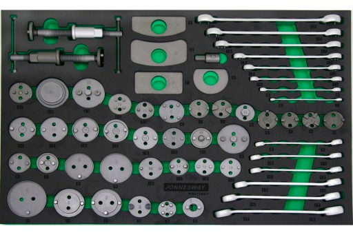 Інструментальний вкладиш з аксесуарами Jonnesway EVA W62156SV (набір 56 шт.)