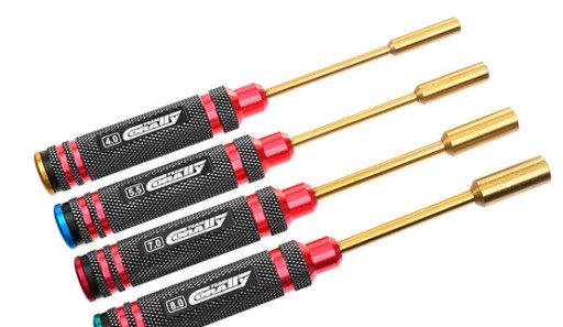 Отвертки с внутренним шестигранником Team Corally 4,0/5,5/7,0/8,0 мм - 4 шт.