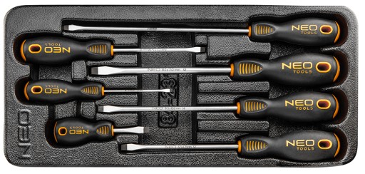 Flat screwdrivers, set of 7 NEO 84-231