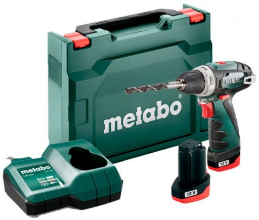 Отвертка Metabo, 2 зарядных устройства POWERMAXX BS BASIC 600984500 12V