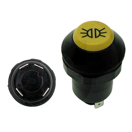 50770490173 - Выключатель управления 12 / 24V, желтая кнопка, с блокировкой, Ø30