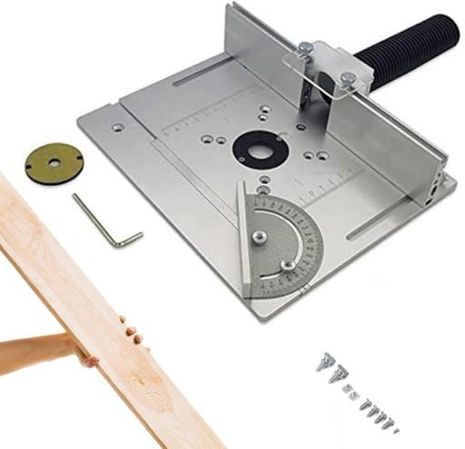 Вставте настільну пластину в стільницю, вставте настільну тримерну пластину Деревообробка