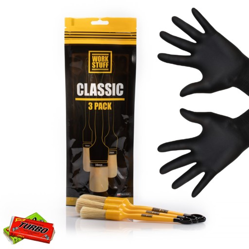 Work Stuff Brush CLASSIC 3-Pack - НАБІР ЩІТКІВ