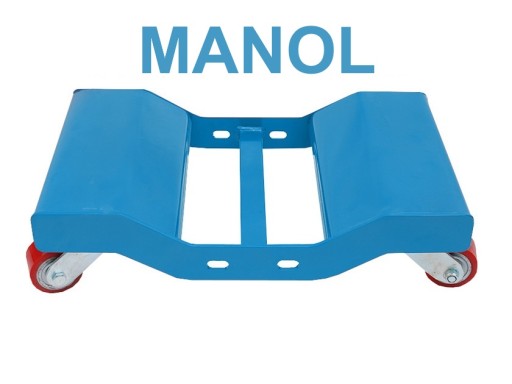 Поворотная сервисная тележка для мастерской под колесом, синяя, 1800 кг 1-WT1/OBR/N5