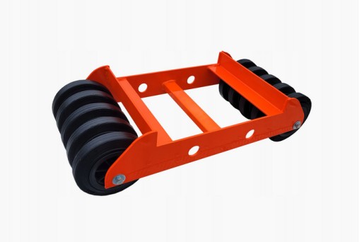 Тележка для сломанного поврежденного колеса 1500 кг Оранжевые полирезиновые колеса 16 см