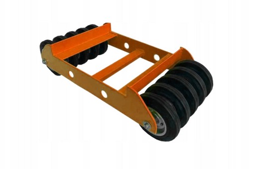 Оранжевая коляска со сломанным порогом М/Г под колесом 1500кг