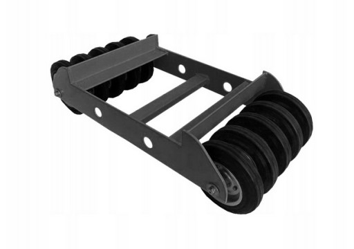 Сервисная тележка под Urwane Koło Антрацит, металлические и резиновые колеса, 16 см, 1500 кг