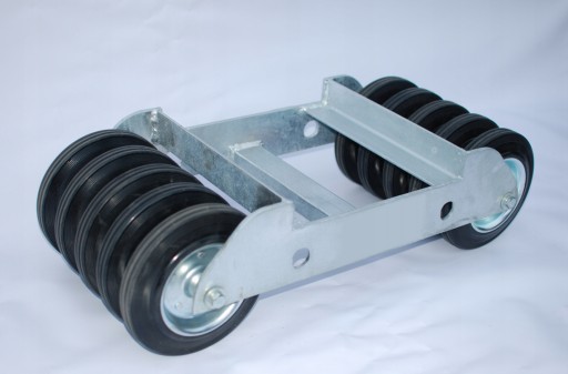 Транспортная тележка, рампа, эвакуатор, сервисное колесо, роликовый порог 2300 кг, 20 см