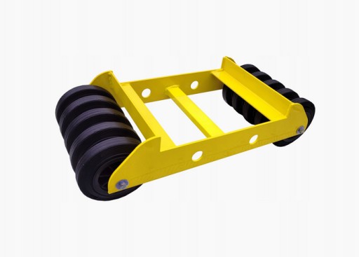 Транспортная тележка для мастерской, 1500 кг, легкие желтые колеса, полиамид, 16 см.
