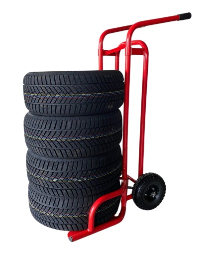 Тележка для перевозки шин и колес для легковых автомобилей и внедорожников, грузоподъемность 200 кг.