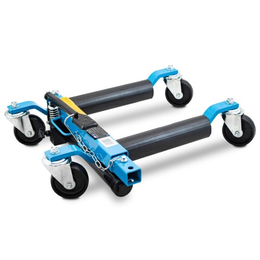 Гидравлическая маневровая тележка на колесах, 1 шт., синяя