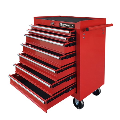 Тележка для инструментов, шкаф для мастерской, 7 ящиков, Шерман, 1 шт.
