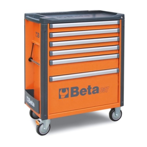 Візок для інструментів з 6 ящиками BETA C37/6 Orange