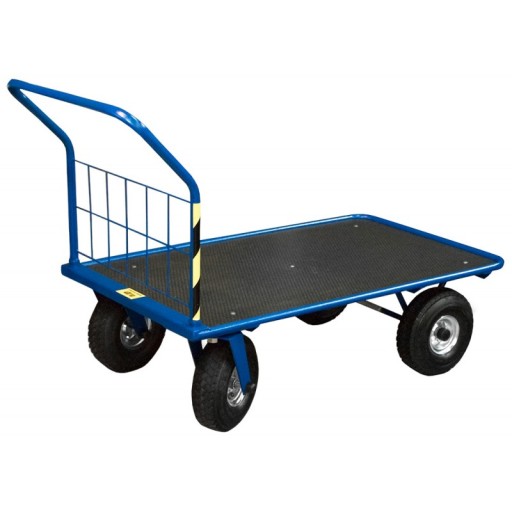 Візок платформний STACH, вантажопідйомність 400кг, транспортний, підсобний, великі колеса