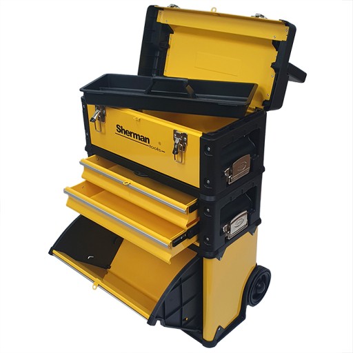 Модульный шкаф для инструментов для мастерской Тележка Шерман 3М на колесах 3 в 1