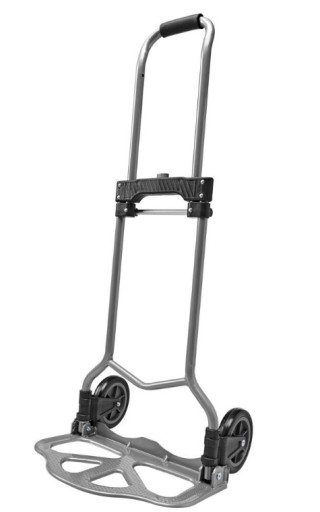 Транспортная тележка с ручкой до 60 кг, складные колеса.