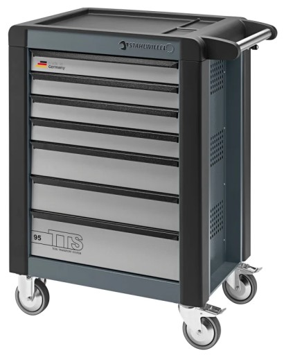 Візок для майстерні TTS, 7 ящиків, антрацит з кришками, 1021x823x 497 мм; м