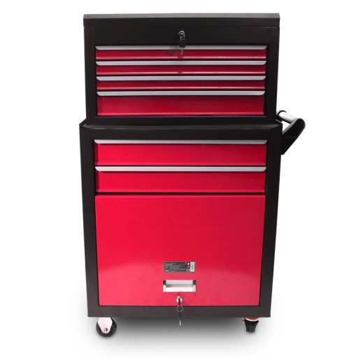 Тележка для инструментов Ящик для инструментов 2 в 1 на колесах, мобильный