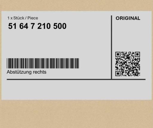 51647210500 7210500 - Кронштейн правый BMW X3 F25 X4 F26