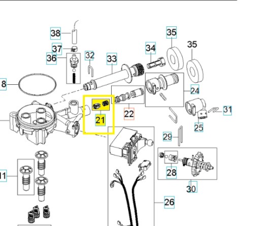 Насос-форсунка 1,6мм для шайб Husqvarna PW 450 460