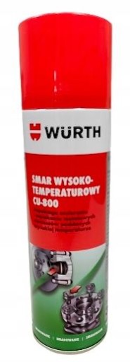 Wurth cu 800 высокотемпературная медная смазка