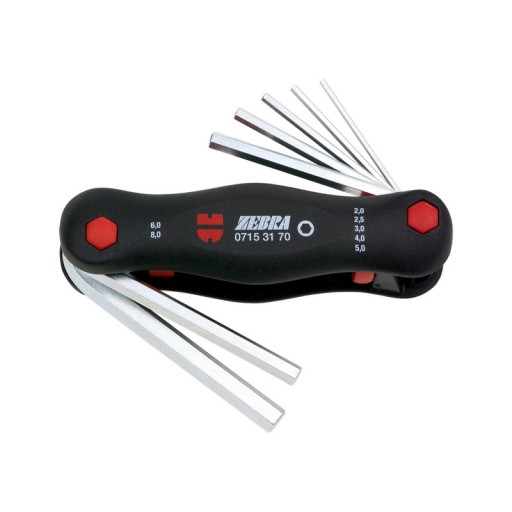 Набор шестигранных ключей Wurth, 7 предметов ZEBRA (07153170)