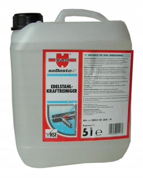 Wurth удаления для нержавеющей стали 5l