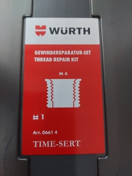 Комплект для ремонта резьбы Wurth Time-Sert M4