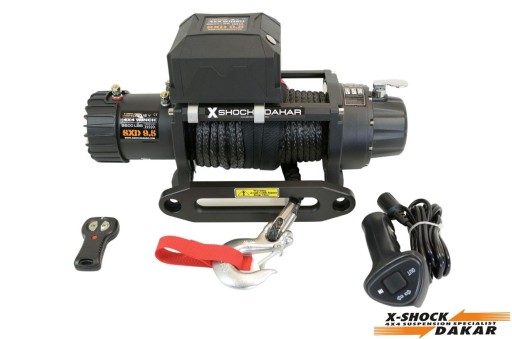 Лебедка 12 В 9500 фунтов с синтетическим XshockDakar