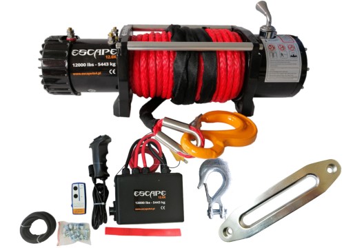 Лебедка ESCAPE 12.0x 12000 фунтов 5.5T СИНТЕТИЧЕСКИЙ трос