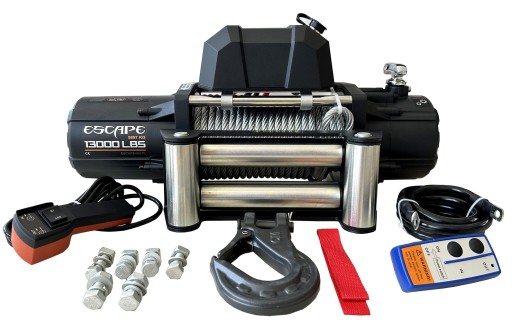 Лебедка ESCAPE 13000ES 13000 фунтов 5897 кг 5,9Т СТАЛЬНОЙ трос