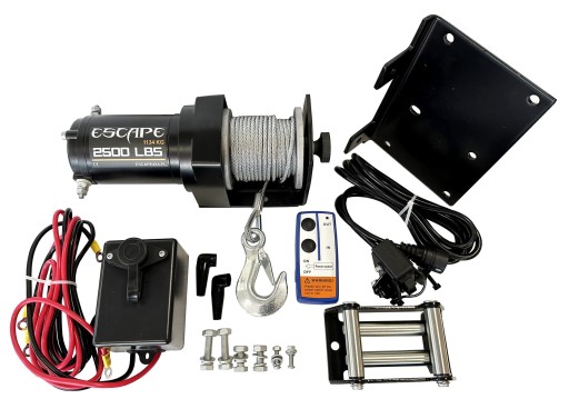Лебідка ESCAPE 2500ES 2500 фунтів 1.1T 1134 кг СТАЛЕВИЙ ТРУС ПЛУГ / КВАД/4x4
