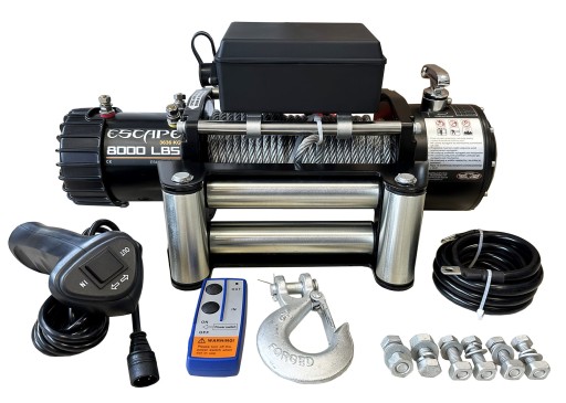 ESCAPE 8000ES Лебідка 8000 фунтів 3.6T 3636 кг СТАЛЕВИЙ ТРОС