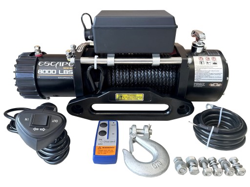 Лебідка ESCAPE 8000ES 8000 фунтів 3.6T 3636 кг СИНТЕТИЧНА мотузка