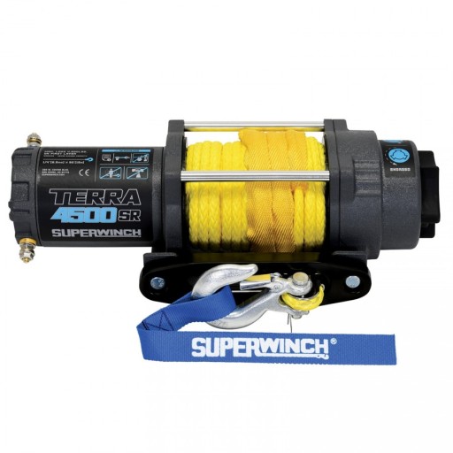 Электрическая лебедка Superwinch Terra 4500 фунтов, синтетический трос 12 В, 2041 кг